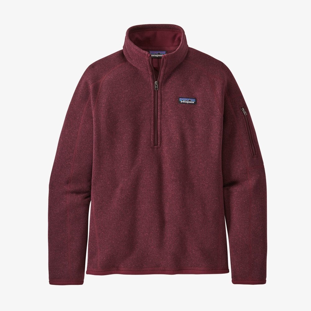 Patagonia Women’s Better Sweater 1/4-Zip Fleece in Chicory Red